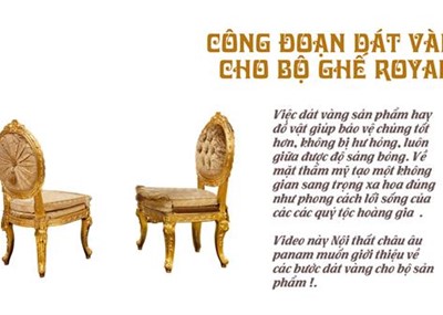 CÔNG ĐOẠN DÁT VÀNG CHO BỘ SẢN PHẨM ROYAL